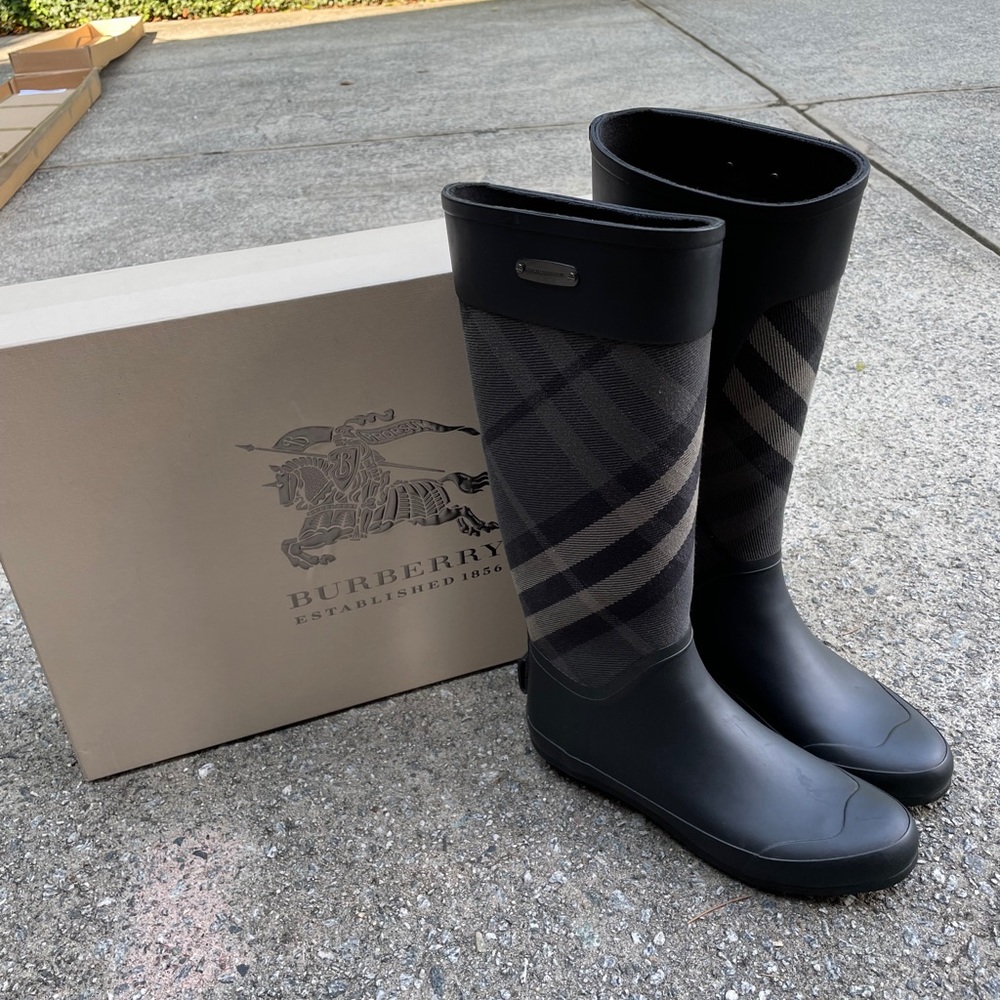 Burberry rainboot Clemence Bi-Material Rubber